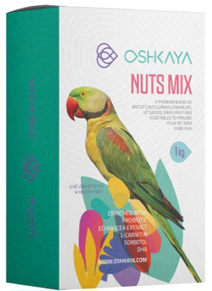 دان مخلوط شاه طوطی اوشکایا 1 کیلوگرم