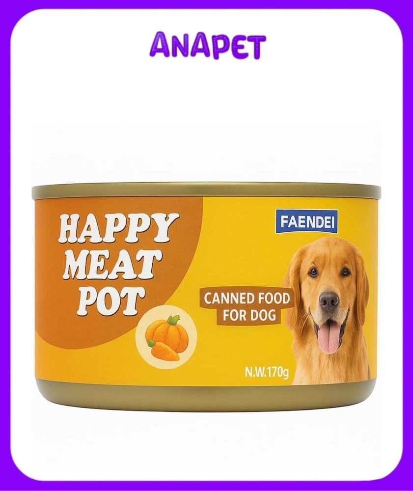 کنسرو سگ فنبی مدل Happy Meat Pot وزن 170 گرم